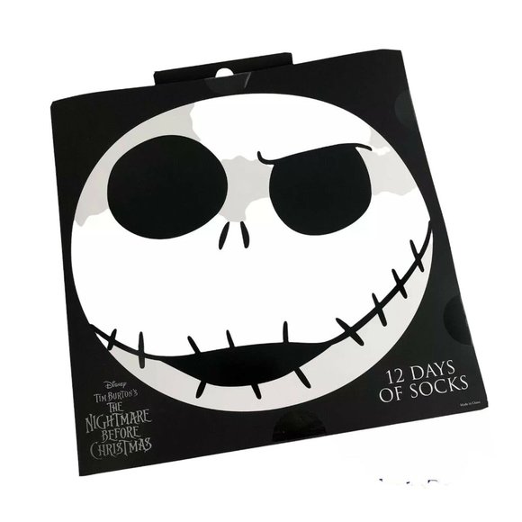 Disney Nightmare Before Christmas Advent Calendar 12 Days Of Socks Unisex NEW - Picture 2 of 8